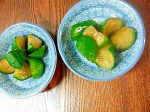 胡瓜の醤油漬け☆